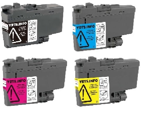 Compatible with Brother LC401XL Compatible Combo Pack BK/C/M/Y Premium Ink - 4 Cartridges