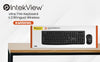 IntekView Bilingual Canadian Keyboard and Mouse Wireless - Black - KM100WL