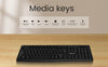 IntekView Bilingual Canadian Keyboard and Mouse Wireless - Black - KM100WL