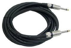 15 ft. Pyle 1/4'' to 1/4'' - 12 Gauge Professional Guitar, Speaker and Audio Cable - PPJJ15