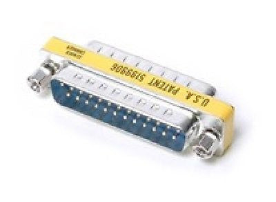 StarTech DB25 Slimline Gender Changer M/M, Parallel, Serial & PS/2, StarTech - TiGuyCo Plus