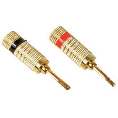 RCA 2-Deluxe Speaker Wire Connectors, Video Cables & Interconnects, RCA - TiGuyCo Plus