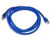 7 ft. CAT6a Shielded (10 GIG) STP Network Cable w/Metal Connectors - Blue, Ethernet Cables (RJ-45, 8P8C), TechCraft - TiGuyCo Plus