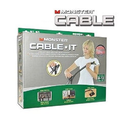 16 ft. Monster Cable-It Large Cable Management Kit - Navajo White