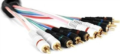 6 ft. - C.T. 5 Wire Component Video & Audio Cable, Video Cables & Interconnects, n/a - TiGuyCo Plus