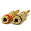 !  A  ! Speaker Banana Plugs - High-Quality Copper - Closed Screw Type - 1 Pair, Other, n/a - TiGuyCo Plus