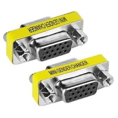 DB15 - HD 15-Pin VGA / SVGA Gender Changer Adapter F-F, Monitor/AV Cables & Adapters, n/a - TiGuyCo Plus