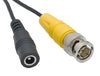 50 ft. 2-in-1 Security Camera Cable with Power - BNC -  M/DC 5.5mmx2mm - Black, Surveillance Security Systems, TechCraft - TiGuyCo Plus