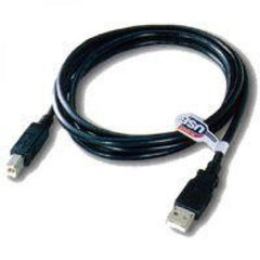 25 ft. TechCraft USB 2.0 A Male to USB 2.0 B Male Platinum Series Cable - Black