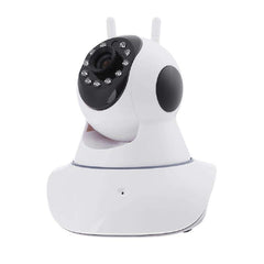 360 Degree WiFi Wireless Night Vision IP Camera -  Full HD 1080P Two Way Audio Video IP Camera - White