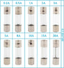 5x20mm Glass Tube Fast Blow Fuse - 250V - Available Amp - 0.2A, 0.5A, 1A, 2A, 3A, 5A, 8A, 10A, 15A and 20A - 1 Fuse - Bulk