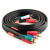 6 ft. 5-RCA Component Video/Audio Coaxial Cable (RG-59 U) - Black, Audio/Video Cables, TechCraft - TiGuyCo Plus