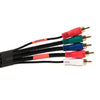 6 ft. 5-RCA Component Video/Audio Coaxial Cable (RG-59 U) - Black, Audio/Video Cables, TechCraft - TiGuyCo Plus