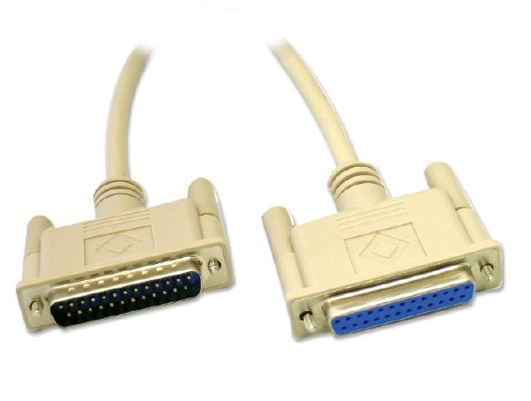 6 ft. BlueDiamond DB25 Moulded Serial Cable M/F - Beige, Cables & Adapters, BlueDiamond - TiGuyCo Plus