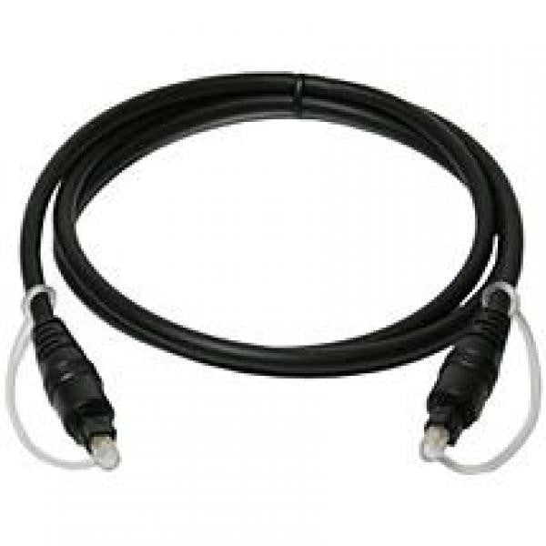 6 ft. Optical Toslink 5.0mm OD Audio Cable - Black, Audio Cables & Adapters, TechCraft - TiGuyCo Plus