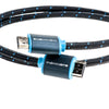 6 ft. BlueDiamond Premium HDMI 4k UltraHD Certified Cable with Ethernet - Black/Blue