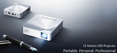 ASUS S1 DLP Projector - 480p - EDTV - 4 3 - LED - SECAM, NTSC, PAL - 30000 Hour - 854 x 480 - WVGA - 1,000 1 - 200 lm - HDMI - USB - Silver Color