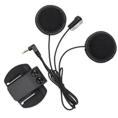 BTI V6 Clip-On Microphone Headset with Spare Clip - Black - Suitable for V6 V4 V2-500C Motorcycle Bluetooth Multi Interphone Headsets