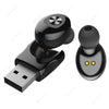 Bluetooth 5.0 XG12 Earphone Wireless HIFI Sound Sport USB Charge Headset - Black