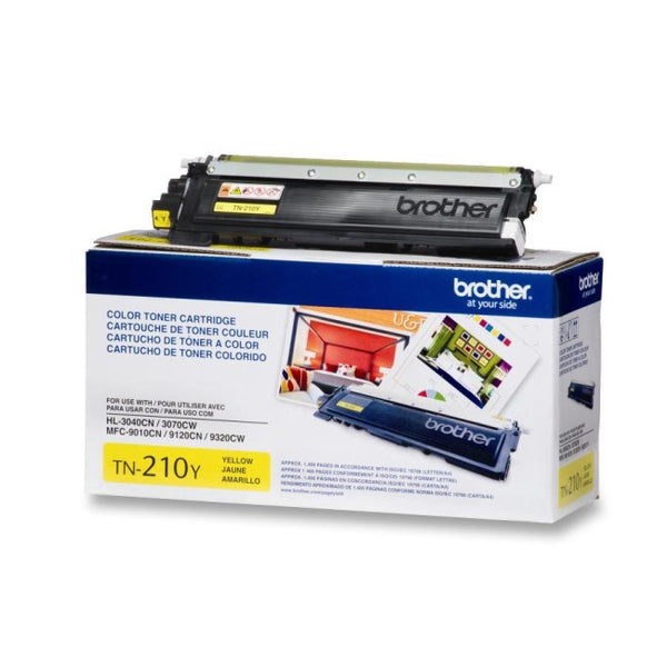 Brother TN-210Y Yellow OEM Toner Cartridge - Retail Packaging, Toner Cartridges, Brother - TiGuyCo Plus