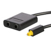 !  A  !  EMK 1x2 Toslink Optical Splitter - Black, Audio Cables & Interconnects, EMK - TiGuyCo Plus