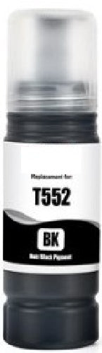 Compatible avec l'encre noire PREMIUM Epson T552 Bouteille d'encre compatible - 1 bouteille de recharge de 70 ml