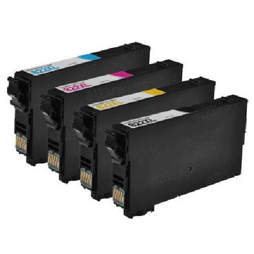 Compatible avec Epson T822XL Combo BK/C/M/Y Cartouches d'encre compatibles PREMIUM - Rendement élevé - 4 cartouches - Pack combo