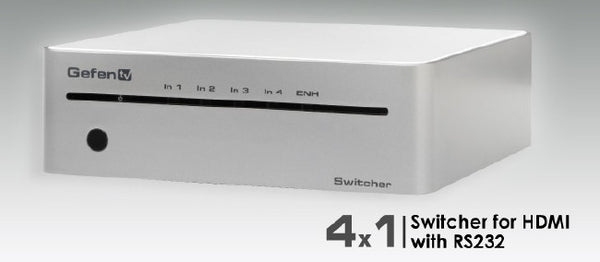 GefenTV 4x1 Switcher for HDMI with RS232, Cables and Remote, HDMI Switches, Gefen - TiGuyCo Plus