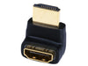 !  A  ! HDMI 270 Degree Port Saver (Male to Female) Adapter - Black, Audio/Video Cables, TGCP - TiGuyCo Plus
