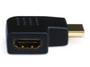 HDMI 270 Degree Right Angle Port Saver Adapter (Male to Female), Vertical Flat Right - Black, Audio/Video Cables, TGCP - TiGuyCo Plus