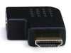 HDMI 270 Degree Right Angle Port Saver Adapter (Male to Female), Vertical Flat Right - Black, Audio/Video Cables, TGCP - TiGuyCo Plus