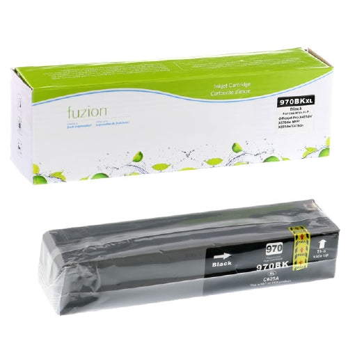 Cartouche à jet d'encre compatible fuzion™ Premium pour imprimantes utilisant la cartouche à jet d'encre noire HP #970XL