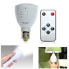 !  A  ! LED Rechargeable Emergency Bulb - 2-in-1 Light & Flashlight - E27 Base - 4-6 Watts - Remote Control - White, Light Bulbs, Various - TiGuyCo Plus