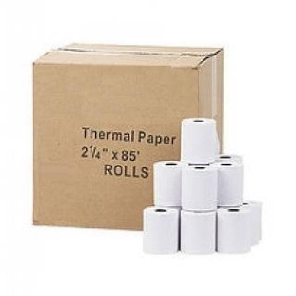 ! A ! Thermal Paper Rolls, 2-1/4" x 85' - Per Roll - 10+ Rolls or 50+ Rolls - White, Thermal Paper, Various - TiGuyCo Plus