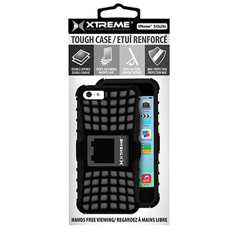 !  A  !  Xtreme Tough Case for iPhone 5/5C/5S - Black - 50851, Cell Phone Accessories, Xtreme - TiGuyCo Plus