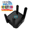 1200Mbps WiFi Repeater, WiFi Extenders Signal Booster, 2.4G/5G Dual Band