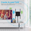 1200Mbps WiFi Repeater, WiFi Extenders Signal Booster, 2.4G/5G Dual Band