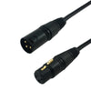 15 ft. - XLR 3-pin Male to XLR 3-pin Female Cable - Black
