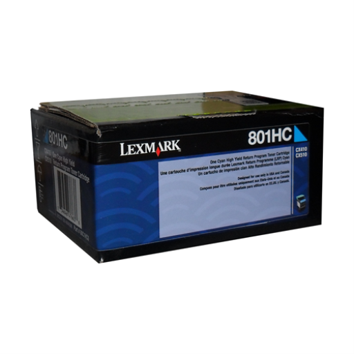 Lexmark CX410,510 Cyan Return Program 3K Toner Cartridge