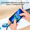 3.3 ft. - 4-in-1 USB + Type-C to Type-C + Lightning Silicone Charging Cable