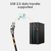 3.3 ft. - 4-in-1 USB + Type-C to Type-C + Lightning Silicone Charging Cable