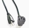 6 ft. BlueDiamond NA Horizontal Up Powercord - Black