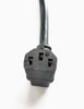 6 ft. BlueDiamond NA Horizontal Up Powercord - Black