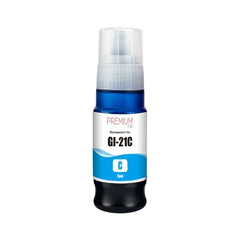 Compatible with Canon GI-21 (4537C001) Cyan Pigment Compatible Premium Ink - 70ml Bottle