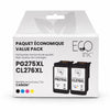 Compatible with Canon PG275XL Black / CL276XL Color ECOink Remanufactured Value Pack Ink Cartridges - 2 Cartridges