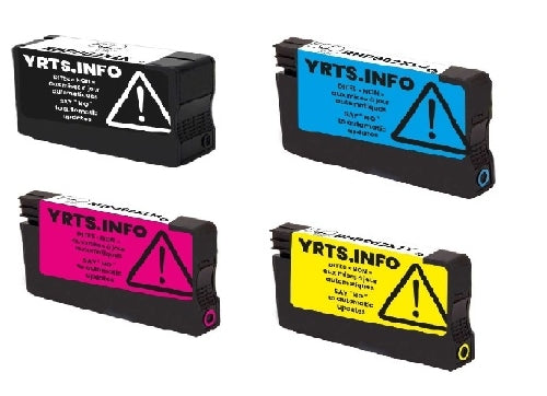 Compatible with HP 962XL Black/Cyan/Magenta/Yellow Rem. ECOink Combo Pack - 4 Cartridges