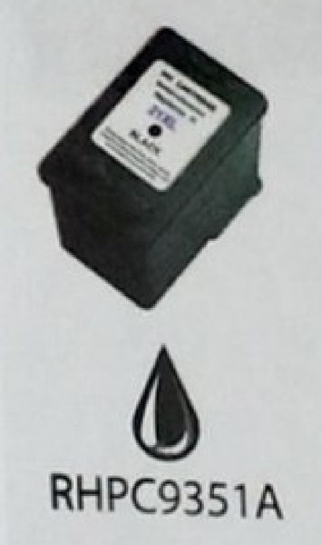 Compatible with HP No. 21XL (C9351A) Black Reman Premium Ink Cartridge