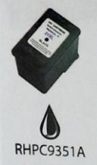 Compatible avec la cartouche d'encre noire HP 21 Rem. (C9351AN) 