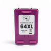 ECOink - NON-OEM HP No. 64XL (N9J91AN) Color Remanufactured Ink Cartridge