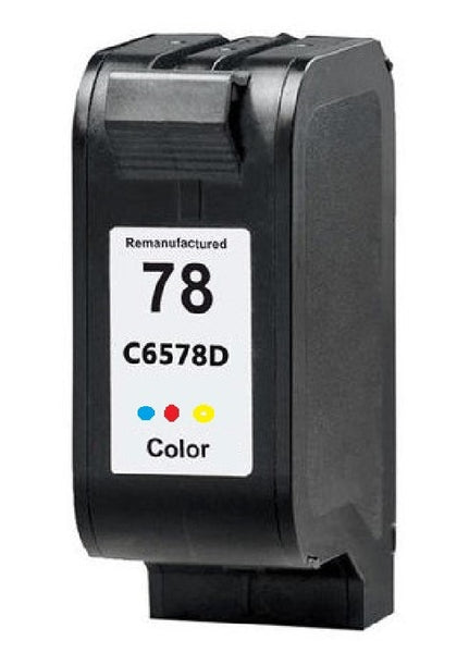 Compatible avec la cartouche d'encre couleur reconditionnée HP n° 78 (C6578D) de qualité supérieure